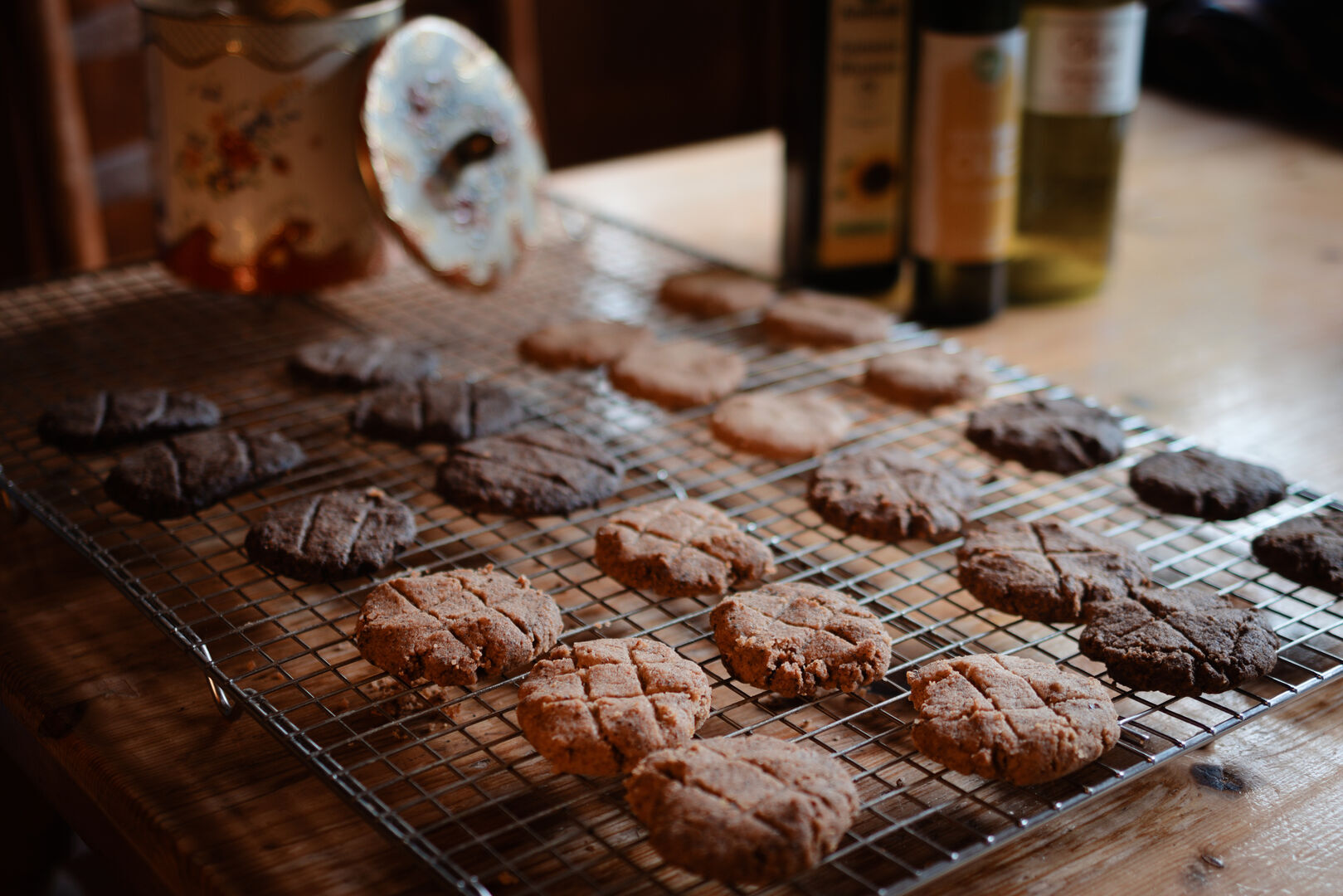 Vier soorten veganistische koekjes