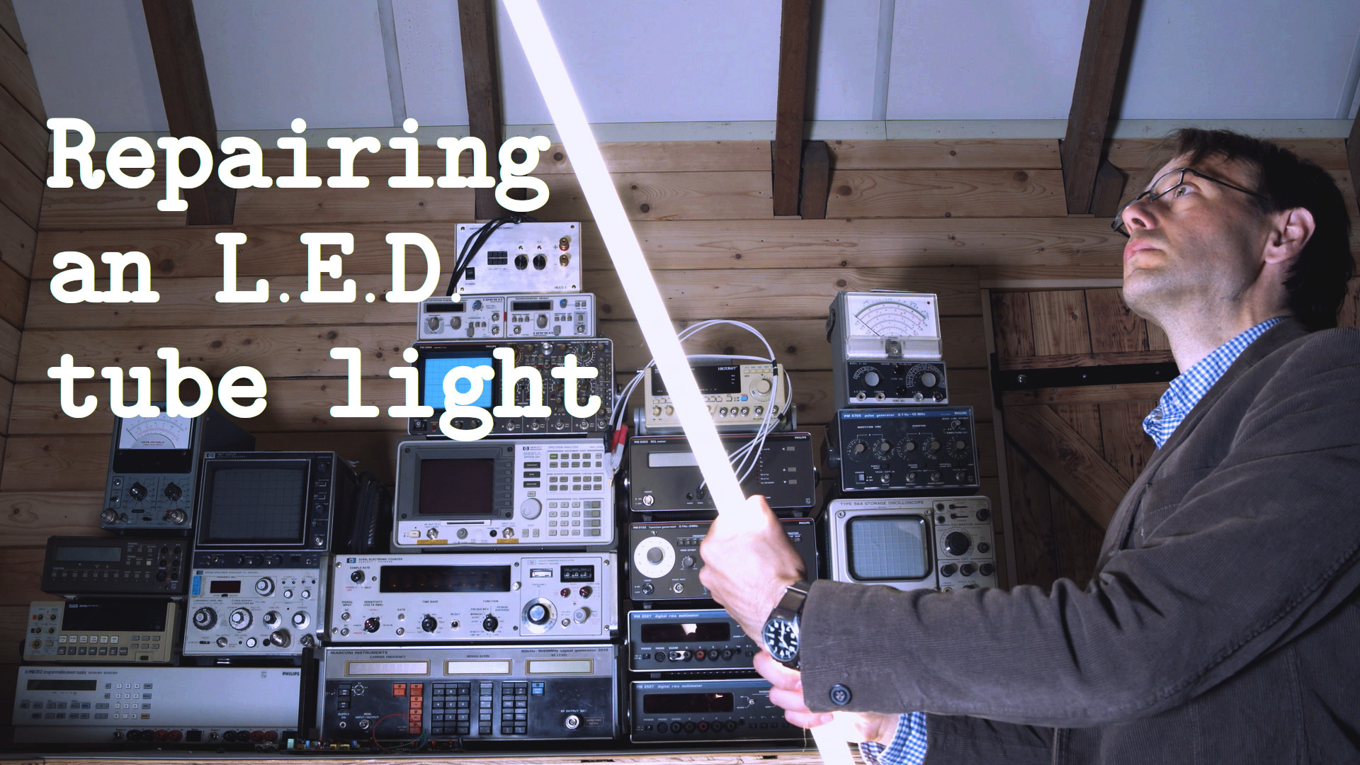 Repairing an L.E.D. tube light Repairing an L.E.D. tube light