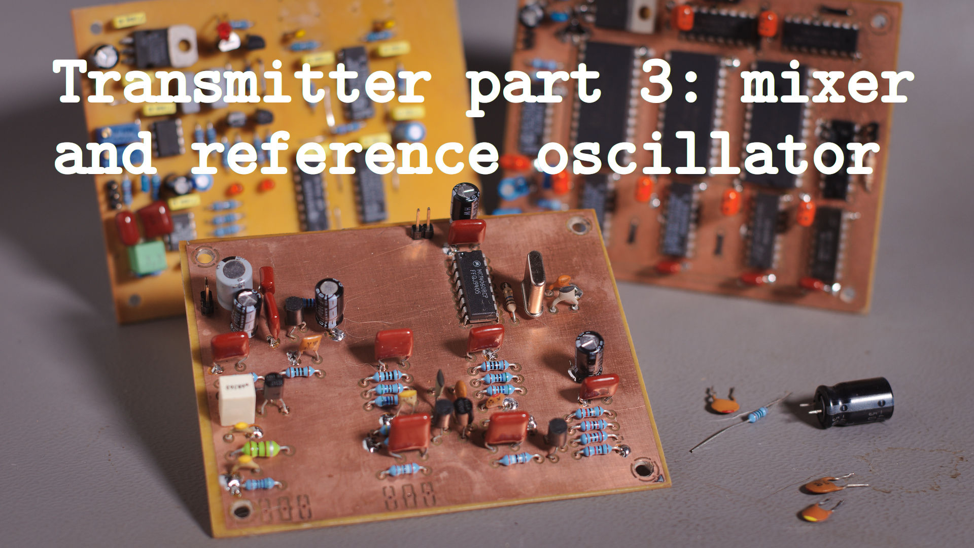 The design of the mixer and reference oscillator