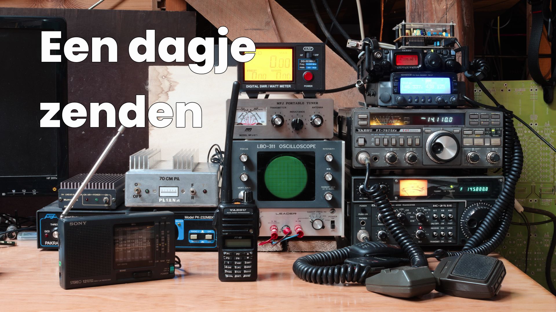 Noodcommunicatietest, of gewoon lekker spelen met mijn zenders Noodcommunicatietest, of gewoon lekker spelen met mijn zenders