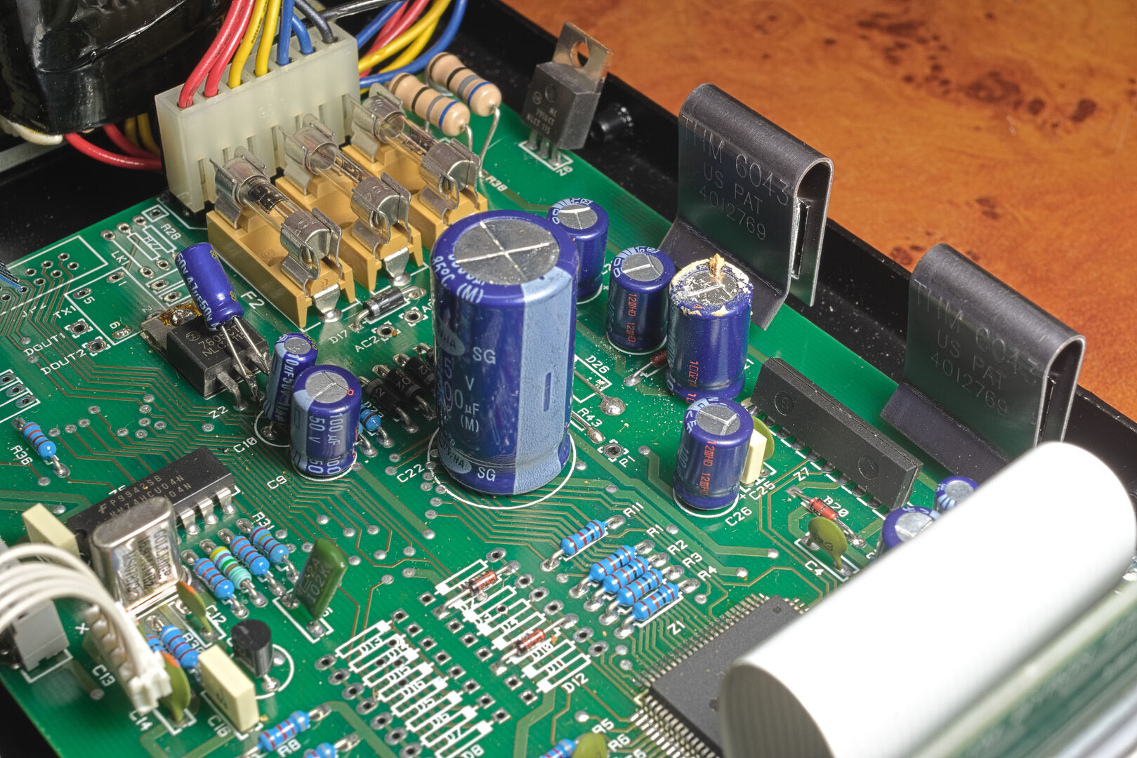 Leaking capacitor